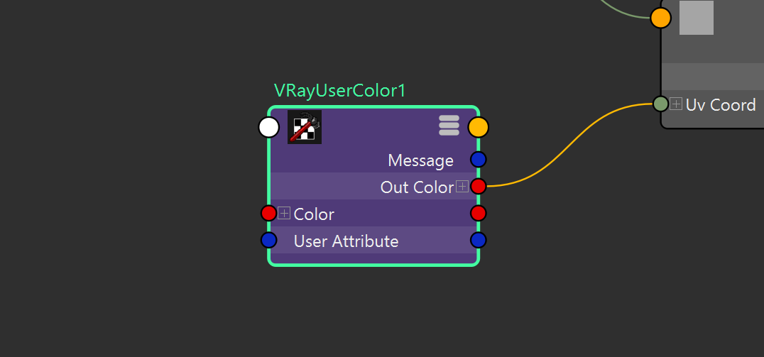 VRay's VRayUserColor node