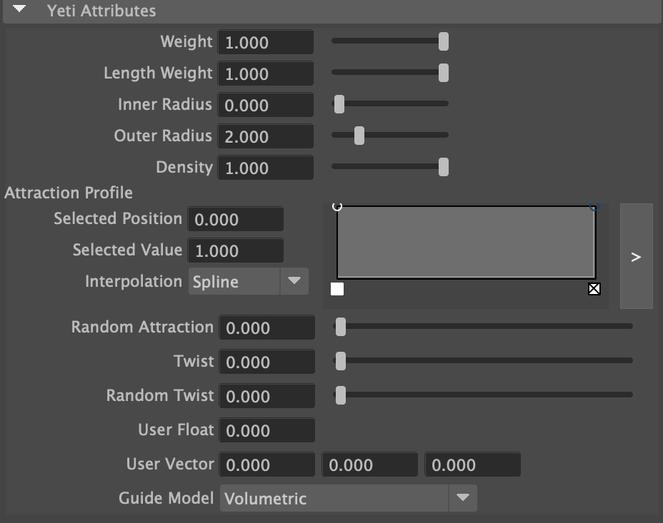 Guide Curve Attributes