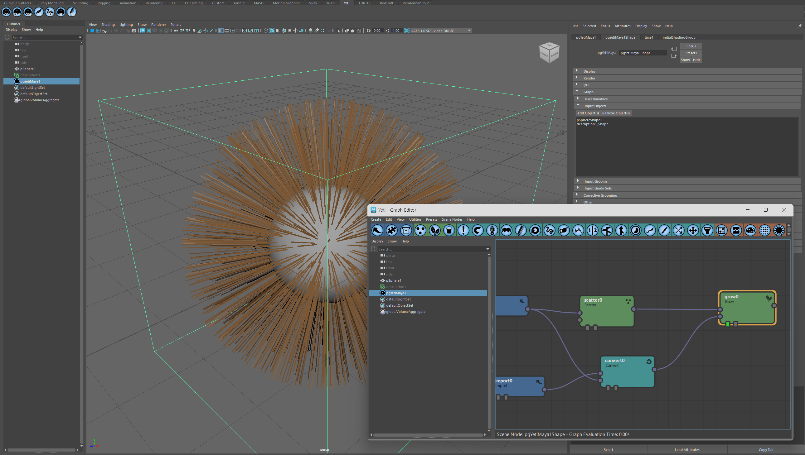 Convert the XGen object to strands