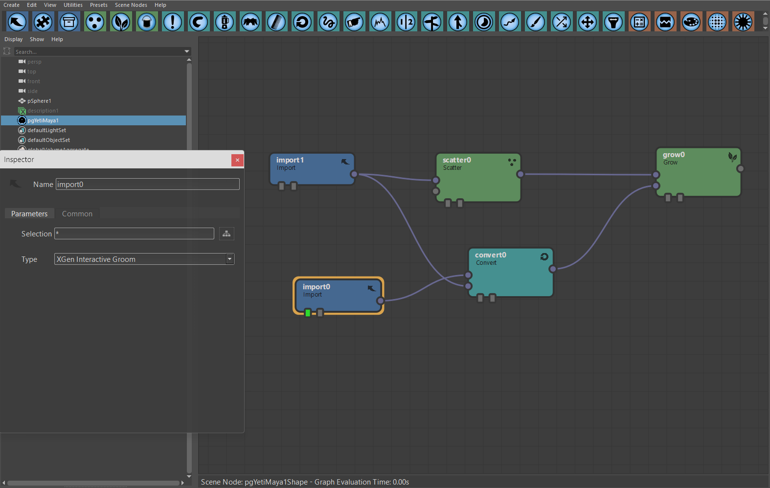 Using the XGen object in the graph