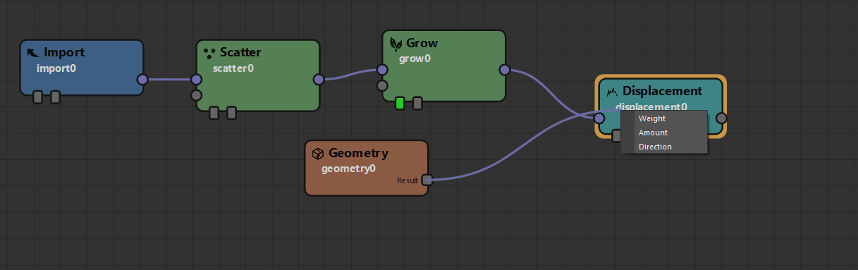 Create a Displacement node