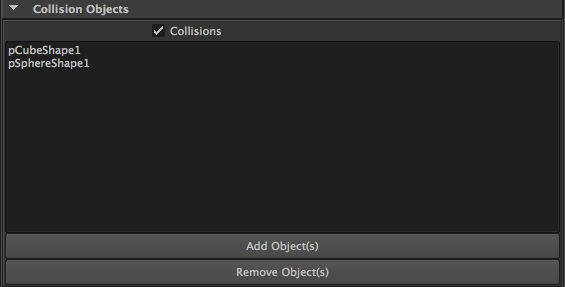 Collision Objects