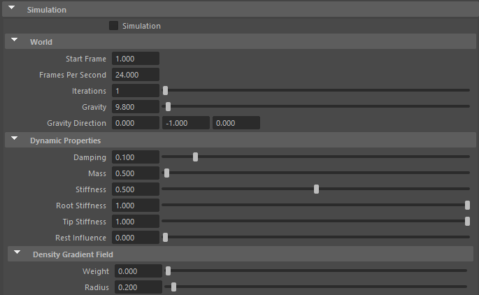 Simulation Parameters