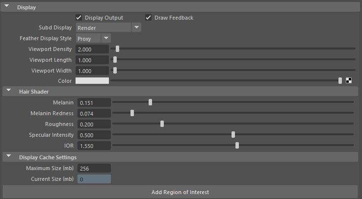 Display Attributes